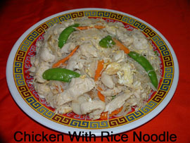 Chicken with RIce Noodle