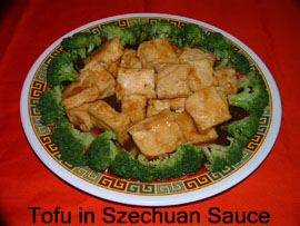 Roast Tofu in Szechuan Sauce
